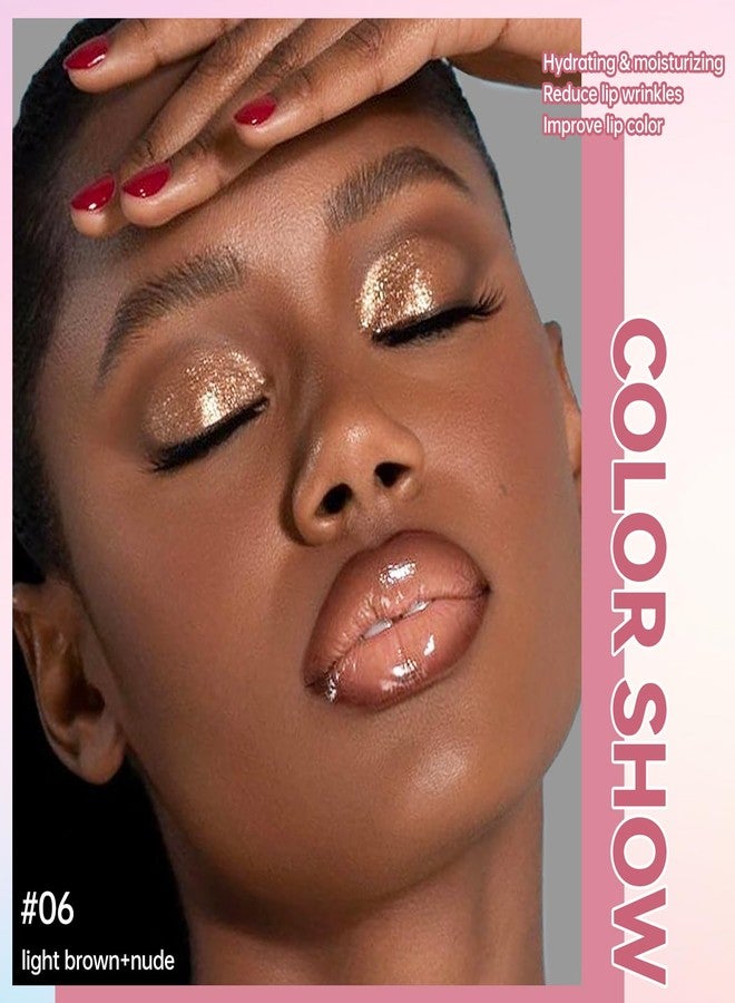 Noerrors 3pcs Lip Combo Sets for Black Women, Lip Liner and Gloss Kit 2 in 1 Dual-End, Nude Brown Lips Liner Combo Pink Ombre Moisturizing Plumping Gradual Lips Makeup Set A - Image 4